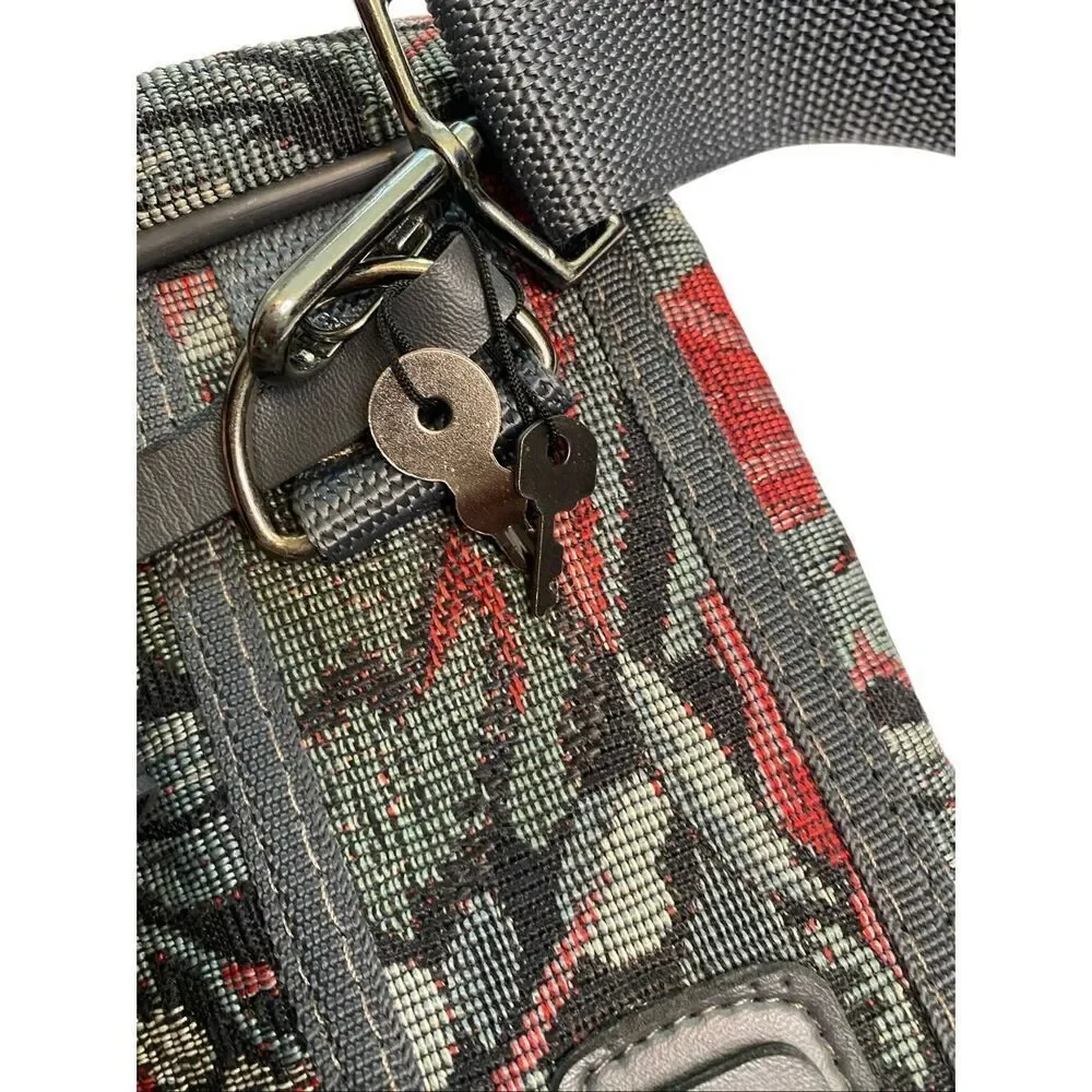 Amelia Earhart Luggage Unisex Travel Garments Bags Multicolor Floral Vintage